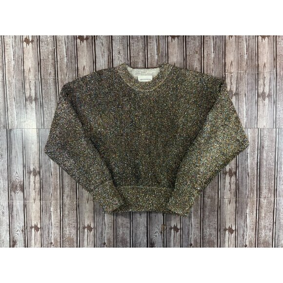 Les Coyotes De Paris Nori Lurex Knitted Nori glittery Sweater size 16 NWT $149 - Picture 2 of 9